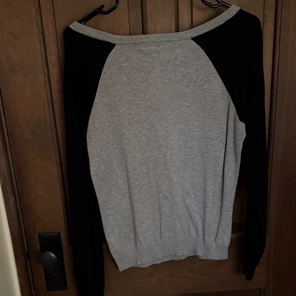 Michael Kors Gray and Black Crew Neck Sweater - Picture 2 of 3